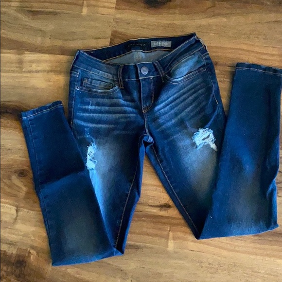 Aeropostale jeggings skinny jean size 0 - Picture 3 of 13